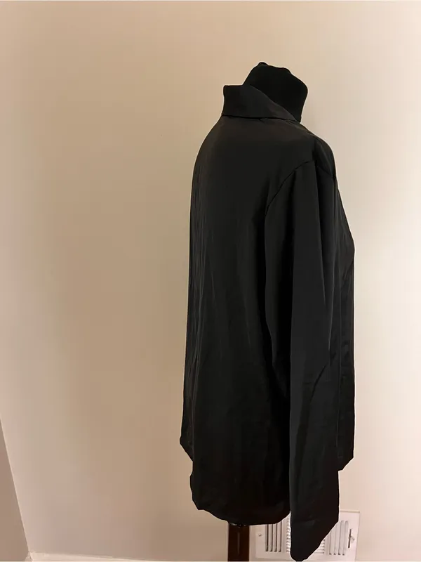 Classic Black Satin Button - Image 3
