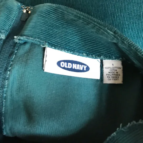 Old Navy Teal Blue Courdory Short Skirt Sz 1 - Image 5