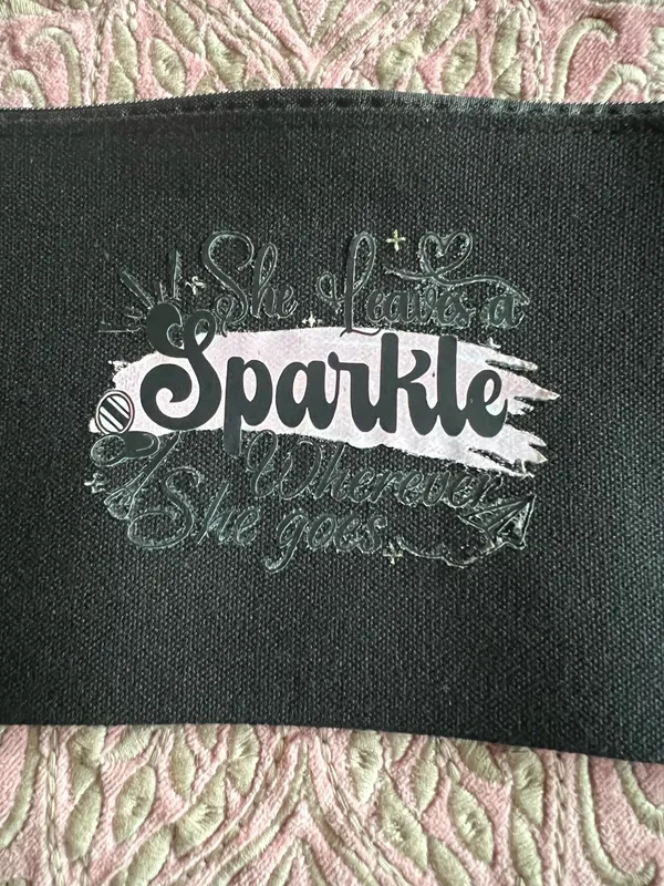 Makeup & Accessories Small Canvas Zipper Bag Size 5.1 by 8.3 inches NWT - Image 2