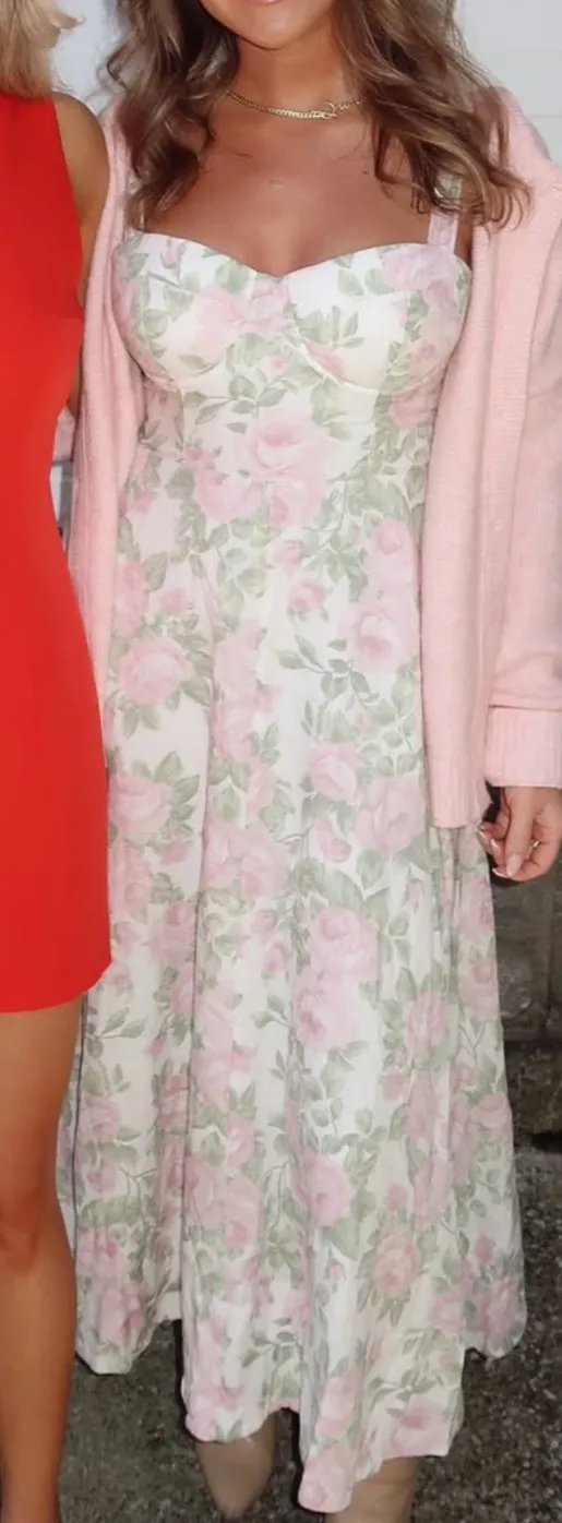 Hazel and Olive Hibiscus Maxi Dress - Rose Pink - Image 4