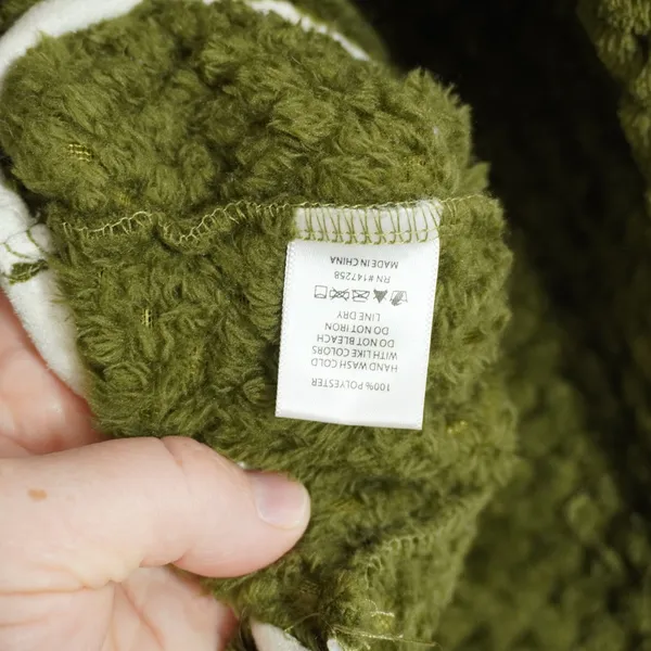 Simply Southern Women's Size Large Fleece Pullover Green Quilted Sherpa - Image 4