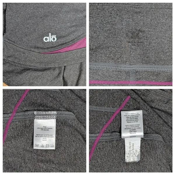 Alo Yoga Gray Capri Leggings - Size S (approximate - see measurements) - Image 6
