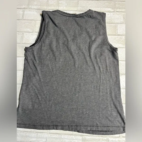 Toad&Co Woman’s Charcoal Sleeveless Casual Layer Top Size Medium Gray - Image 3