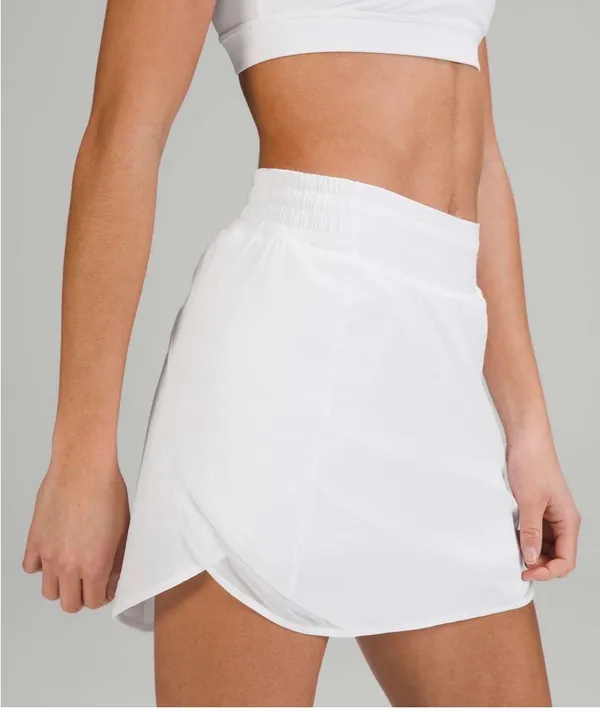 Lululemon White Hotty Hot High-Rise Skirt Size 6 - Image 7