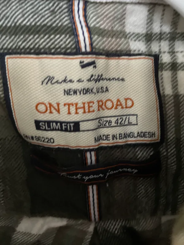 On The Road Green Plaid Flannel Shirt - Image 2