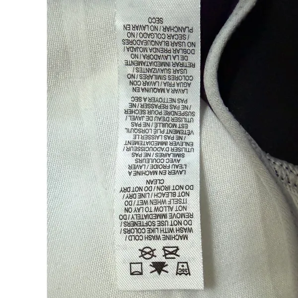 Nike Dri-FIT High Support Sports Bra Purple Grey Racerback Size L B/C 445687-524 - Image 3
