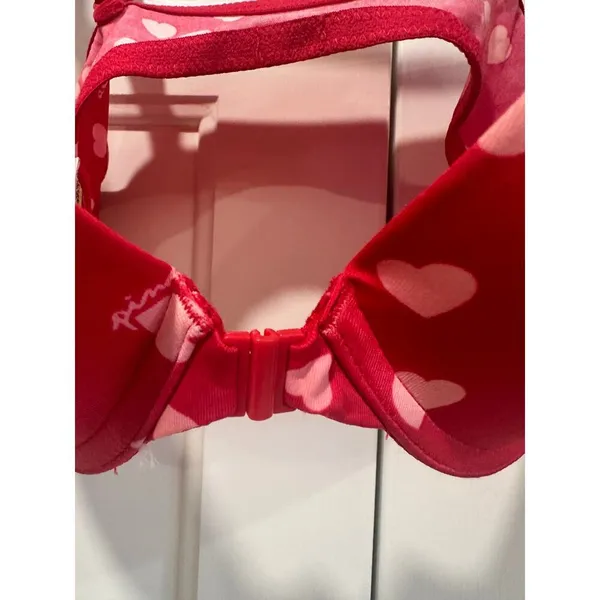 Victoria's Secret Sexy Push up Bra red with hearts 34B - Image 3