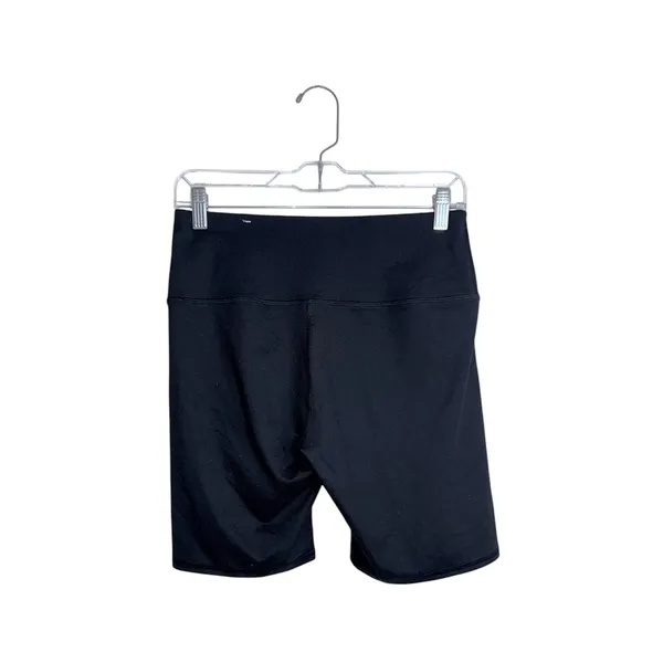 Maurices High Rise Luxe Biker Shorts Solid Black 7” Athleisure - Image 6