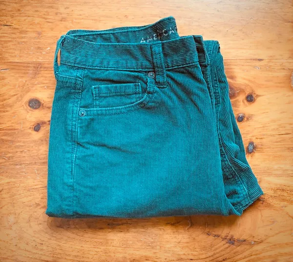 American Eagle Green Corduroy Pants - Image 3