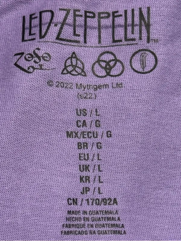 Led Zeppelin Rock Band Graphic Crop Tank Shirt - Image 7
