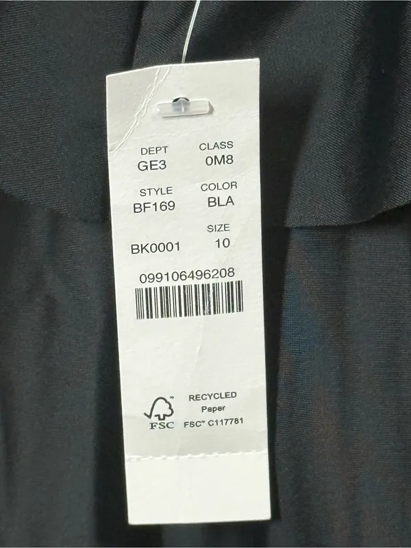 J. Crew NWT Black Ruffle One-Piece Swimsuit, size 10 - Image 3