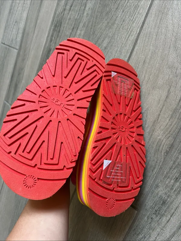 UGG Women's Disco Checker Slides: Rainbow Yellow - Image 7