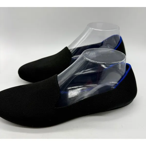 Rothy's The Loafer Black Solid Knit Fabric Slip On Flats Round Toe Women's 9.5 - Image 3