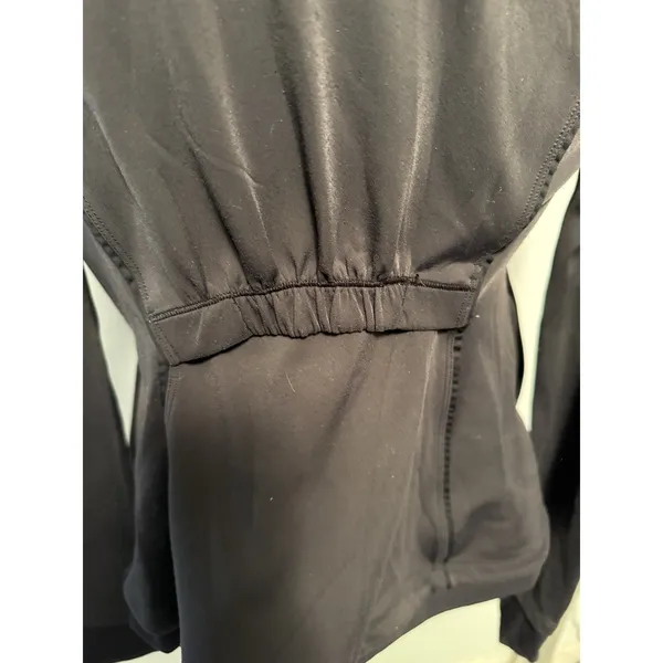 Lululemon Stopover Jacket Full‎ Zip Hooded Vented Black Womens Size 4 - Image 6