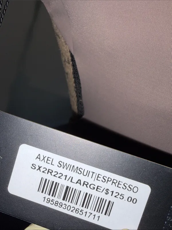 SXA Sleek Taupe High Neck Swimsuit - Image 8