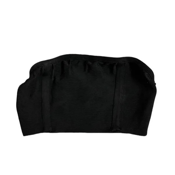 HOUSE OF CB Kiyoko Black Strapless Bandeau Bandage Crop Top Cami - Image 6