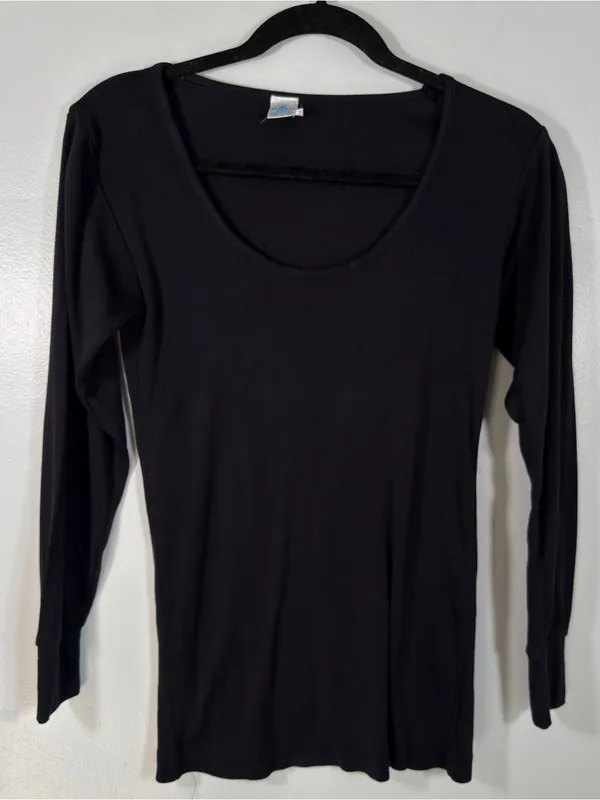 WinterSilks 100% Silk Layering Set Black Turtleneck, Long Sleeve Top Lightweight - Image 7