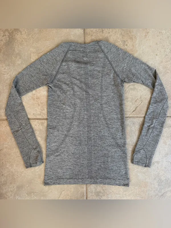 Lululemon Swiftly Tech Long Sleeve 2.0 in Slate / White Heather Grey Size 4 - Image 8