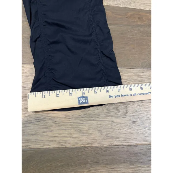 The North Face Ruched Joggers Size M Black Activewear Pants With Pockets - Image 8
