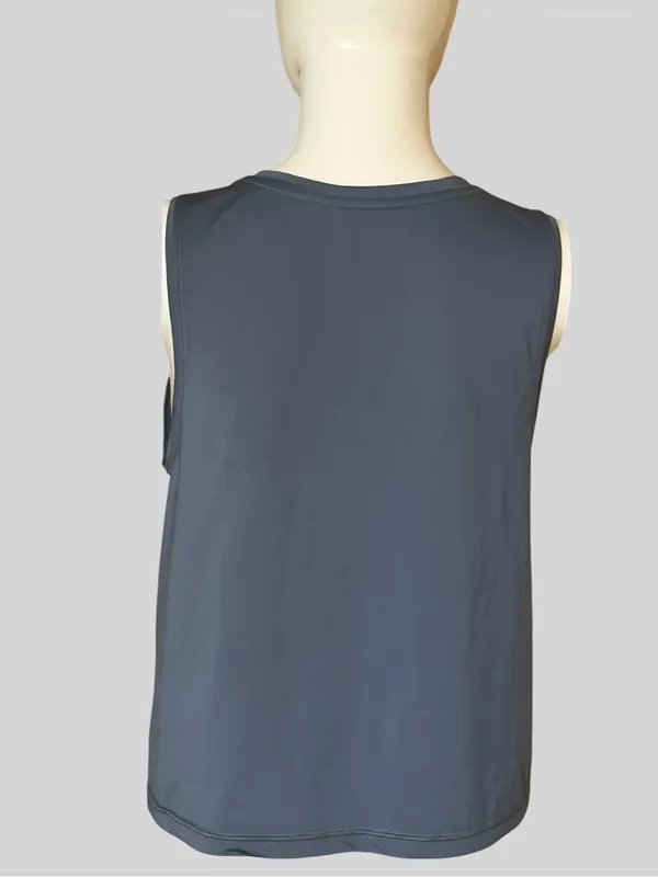 Peloton Women's Slate Blue Logo Tank Top - Image 5