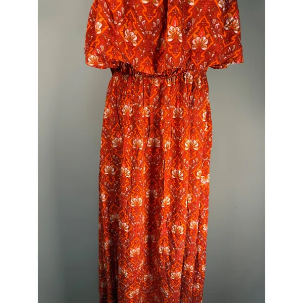Yidarton Boho Strapless Maxi Dress NWT Resort‎ Vacation Festival M - Image 4