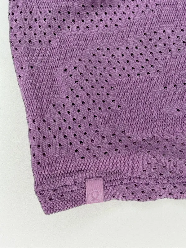 Lululemon Short Sleeve Mesh Breathable Purple - Image 7
