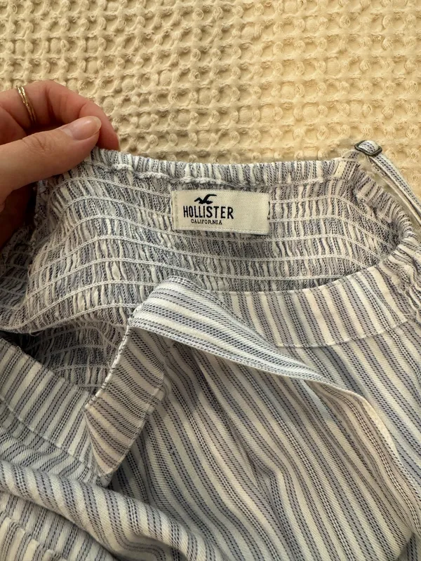 Hollister Romper Striped Blue White - Image 3