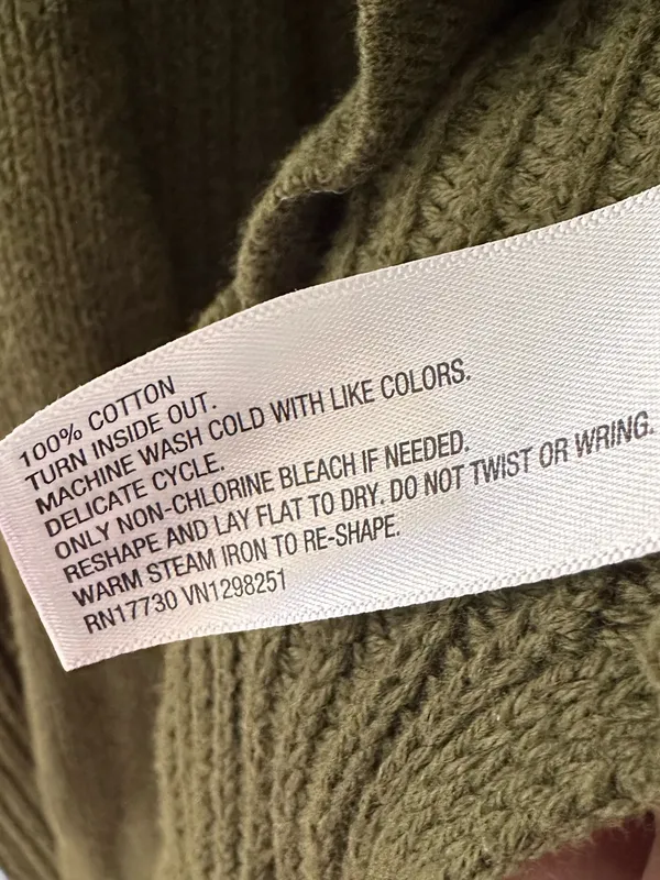 Universal Threads Olive Green Textured Knit Open-Front Cardigan XL - Image 4