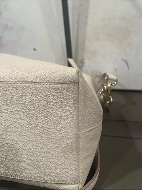 Kate spade New York Saffiano Leather Crossbody Shoulder Hobo Bag Cream Color - Image 7