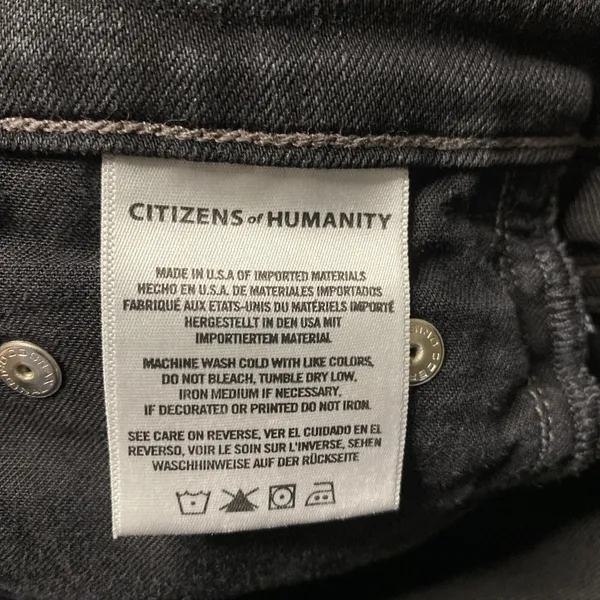 Citizens of Humanity Rocket Crop Women's Sz 25 Black Distressed Skinny Jeans EUC - Image 7