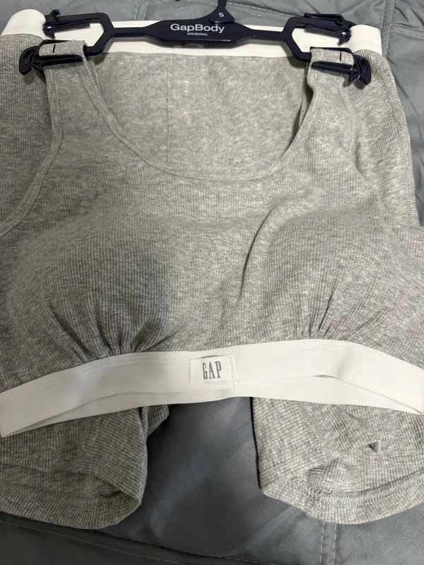 NWT Women's Gap 2 Piece Cotton Rib Bralette and Short Set - Image 3