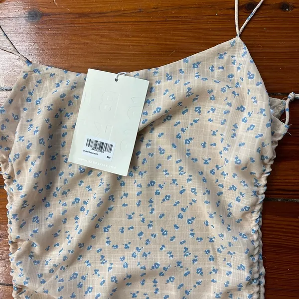 NWT Sabo Skirt Side Cut-Out Bluebell Nara Mini Dress ~ Size Medium 💛🍄 - Image 8