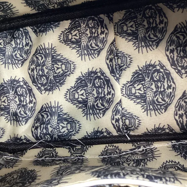 Ed Hardy Satchel Bag Butterfly & Skull White Backround NEW! Retail $80 - Image 15