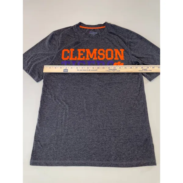 Clemson Tigers Size S Gray Champion Tee Shirt NCAA Short Sleeve - Image 4