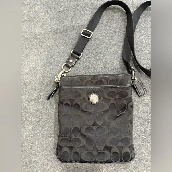 Coach Black Signature Crossbody Bag - Image 2