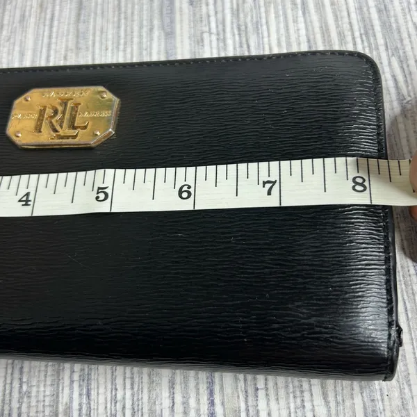 LAUREN RALPH LAUREN Slim black Credit Card Wallet - Image 16