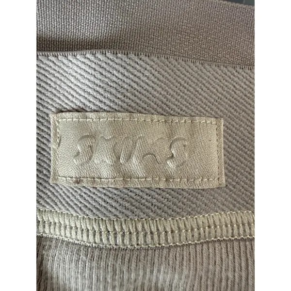 SKIMS Cotton Rib Boxer High Waisted‎ Ribbed Lounge Shorts Bone Grey Large - Image 3