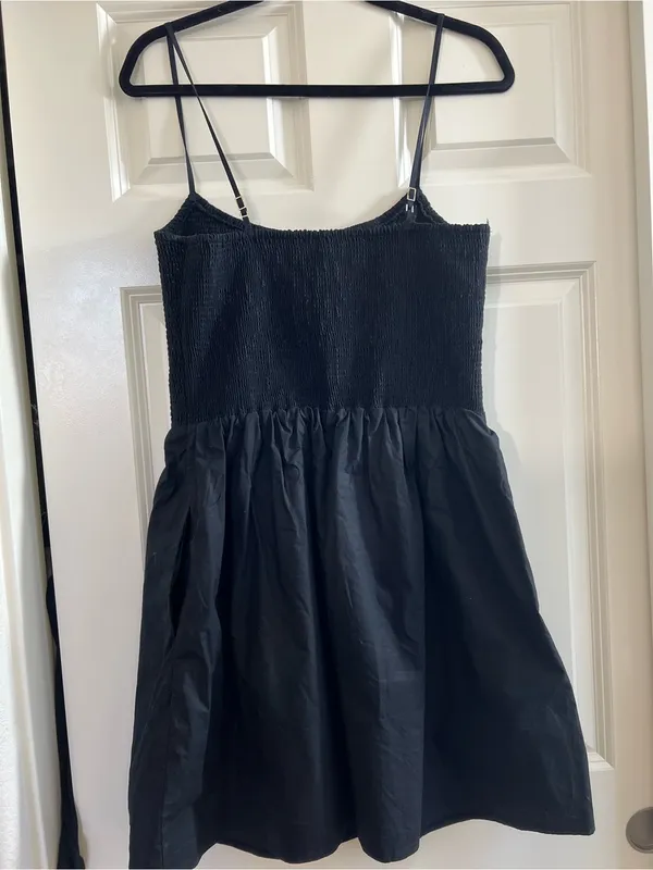 Abercrombie Dipped-Waist Smocked Mini Dress - Image 5