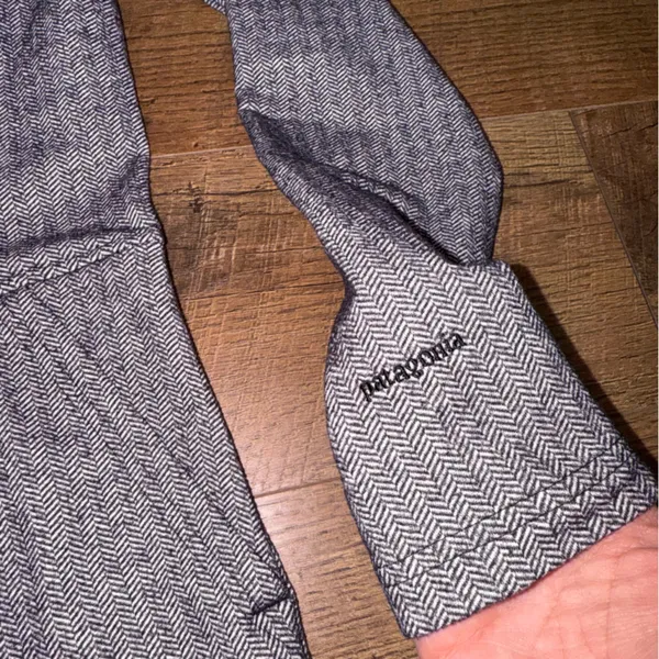 Patagonia Women’s Long Sleeve Dress | Gray Herringbone | Size Medium - Image 12