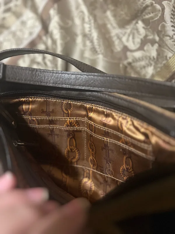 & Other Stories Brown suede purse - Image 7