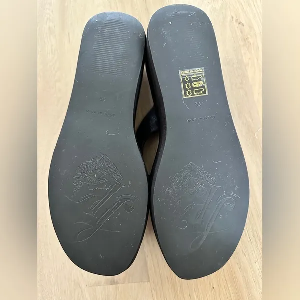 Free People Haven thong flip flop flatform platform YTK 90s 2000s black 39 - Image 5