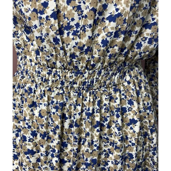 Baltic Born Fall Print Midi/Maxi Camel Floral‎ Womens Size Small Romantic Flowy - Image 5
