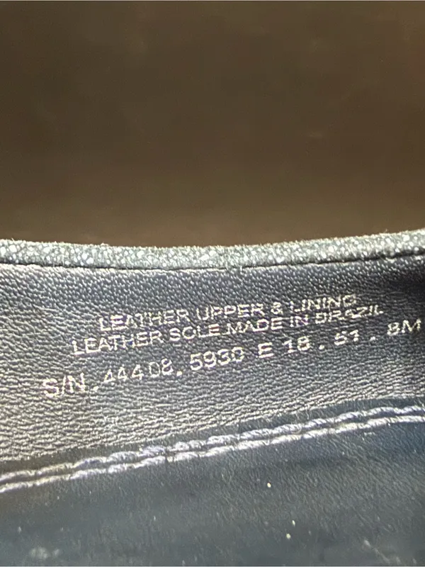 TORY BURCH Rosalind Navy Blue Denim Print Textured Suede Ballet Flats Size 8M - Image 16
