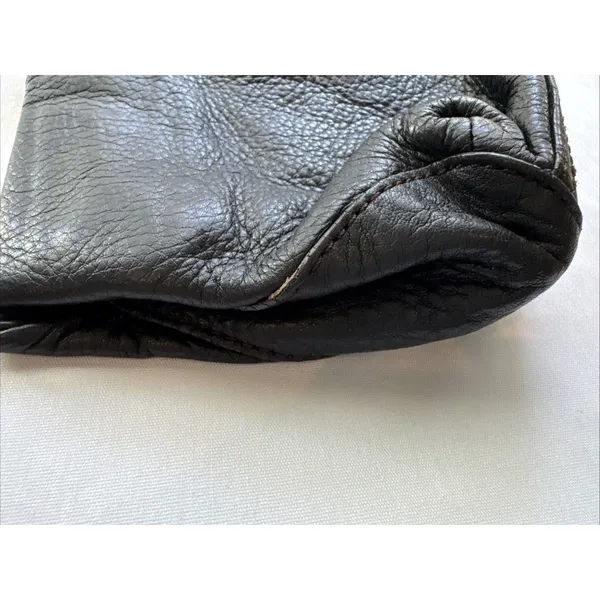 Vintage COLE HAAN Bag Black Pebbled Leather Soft Pebbled Leather Clutch - Image 3