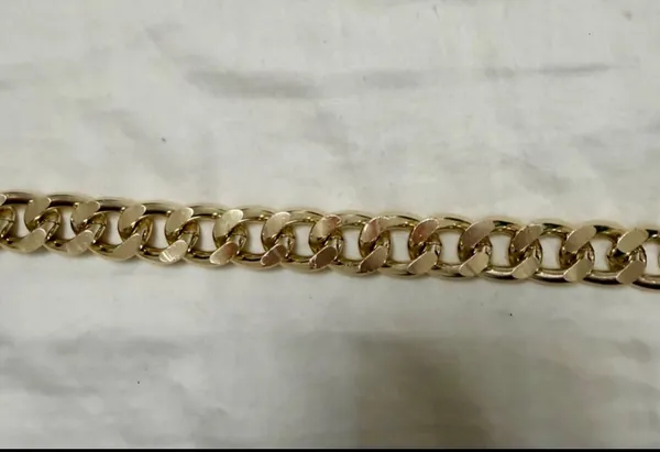Anthropologie, thick, gold metal belt - Image 2