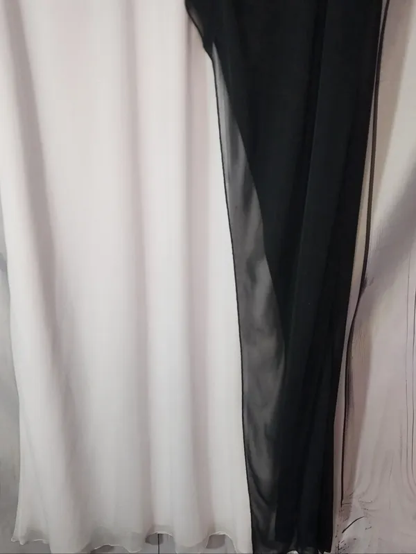 Studio 1940 Y2K Strapless Black And White Maxi Formal Gown - Image 8