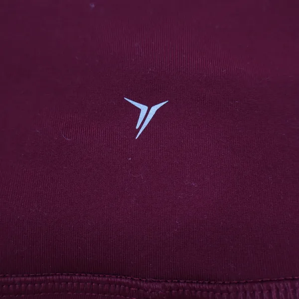 Old Navy Biker Shorts Womens XL Go-Dry Burgundy Compression High Rise Excellent - Image 4