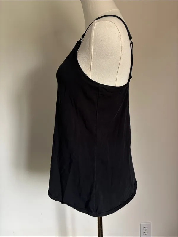Gilligan & O'Malley Black Nursing Cami with Adjustable Straps - Image 3