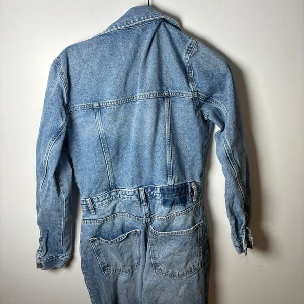 Zara Denim Jumpsuit Size M - Image 9