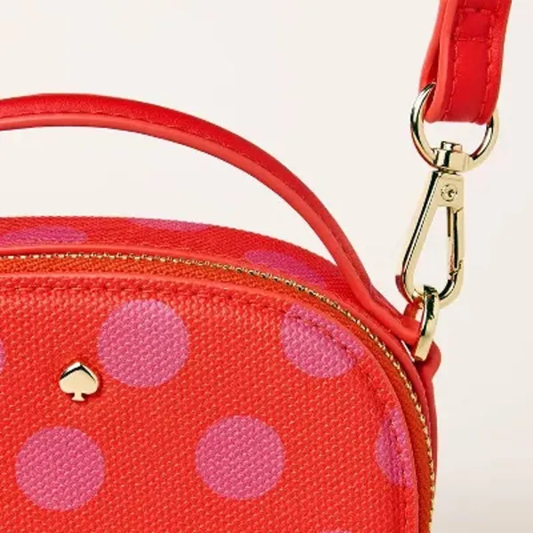 NWT Kate Spade X Target Pink‎ Polka Dot Mini Crossbody Bag Detachable Strap - Image 2